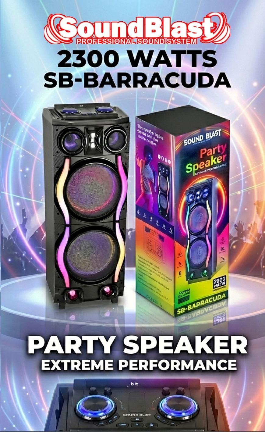 Sound Blast Party Speaker – Mustang – 1800 Watts