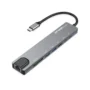 One Axess 8 in 1 Type C Hub with 2xUSB 3.0, Type C, PD 100W, HDMI, Card reader, RJ45 - compatible with PC & Mac