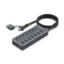 One Axess 7 in 1 Dual USB Hub with 7xUSB 3.0 - compatible with PC & Mac